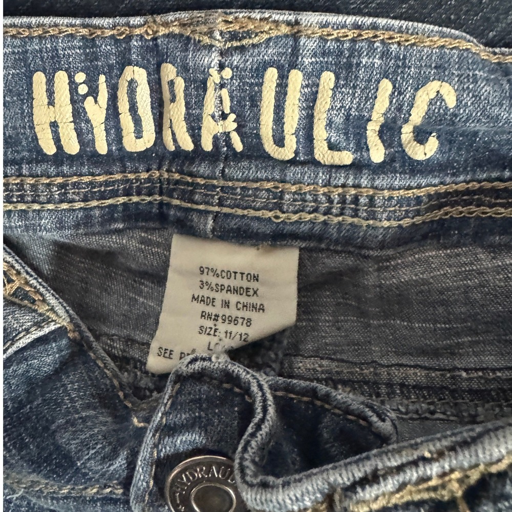 HYDRAULIC Womens Jeans Long‎ 11 12 Bootcut Liberty Style 3307 Medium Wash Y2K - Picture 8 of 8